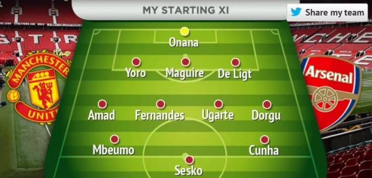 曼晚预测曼联首发：奥纳纳回归先发阵容，唯一疑点马奎尔or海文？