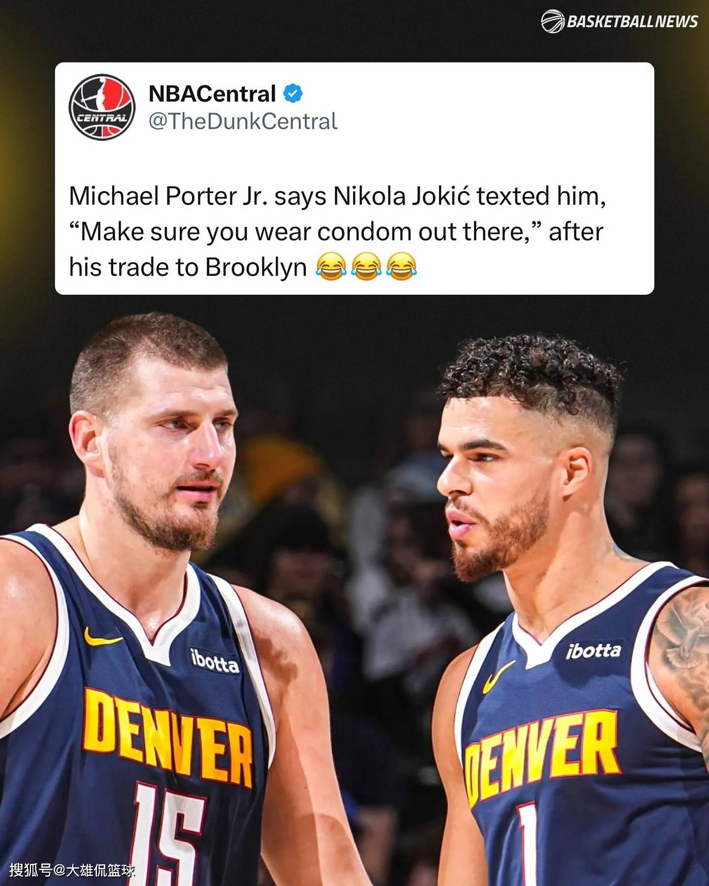 小迈克尔波特在2025年休赛季的时候,被丹佛掘金交易到了布鲁克林篮网,换取卡梅伦约翰逊